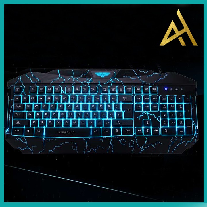 Bàn Phím Cơ Gaming Keycap Xuyên Led NEWMEN GL800 Bàn Phím Máy Tính Laptop Có Dây Keyboard Chơi Game