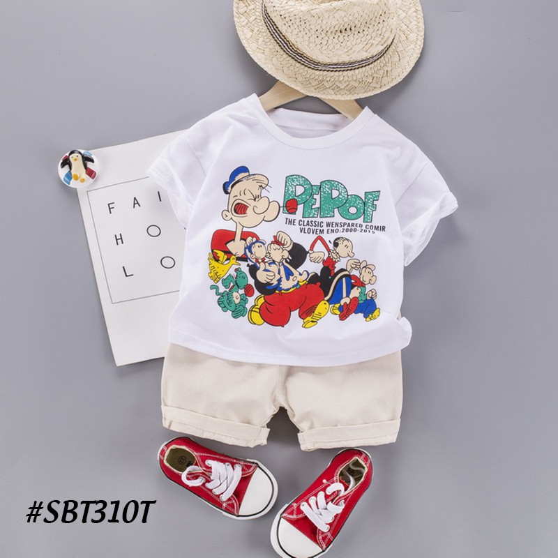 Set đồ bé trai, quần áo bé trai mùa hè thủy thủ SBT310