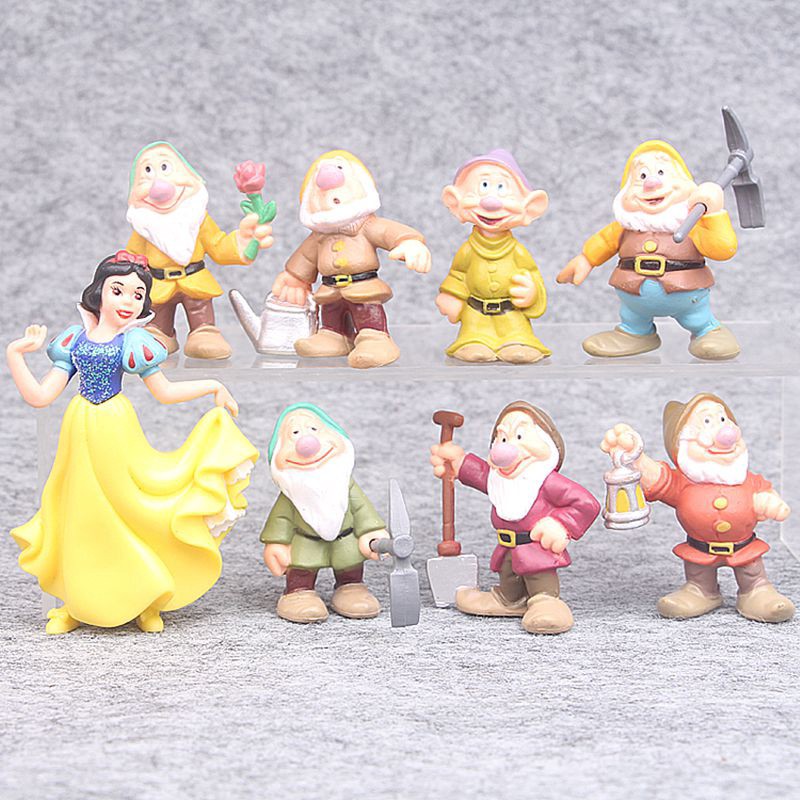 Set 8 mô hình công chúa bạch tuyết và bảy chú lùn làm quà tặng cho trẻ em