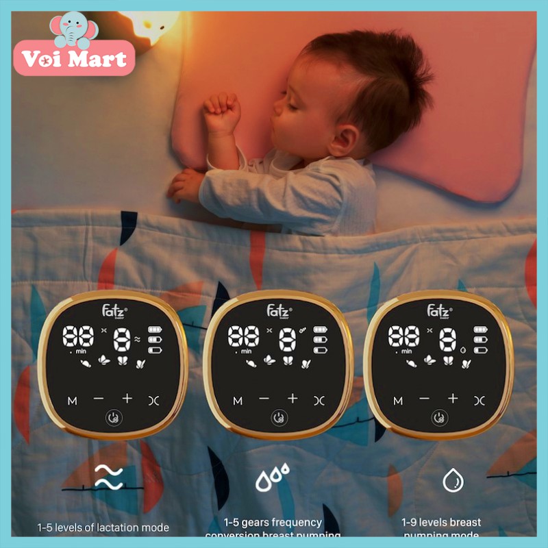 CHÍNH HÃNG MÁY HÚT SỮA ĐIỆN ĐÔI FATZ BABY - RESONANCE 4 - FB1182VN