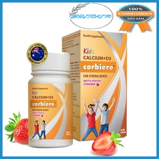 Viên Nhai  Bổ Sung Canxi Và Vitamin D3 Kids Calcium D3 Corbiere Cho Xương Chắc Khỏe Hộp 30 Viên