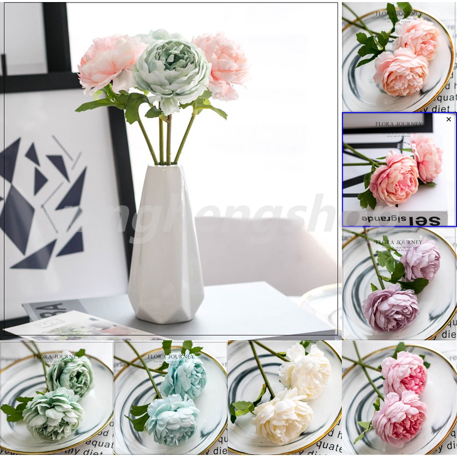 Hoa mẫu đơn giả đẹp mắt để trang trí nội thất