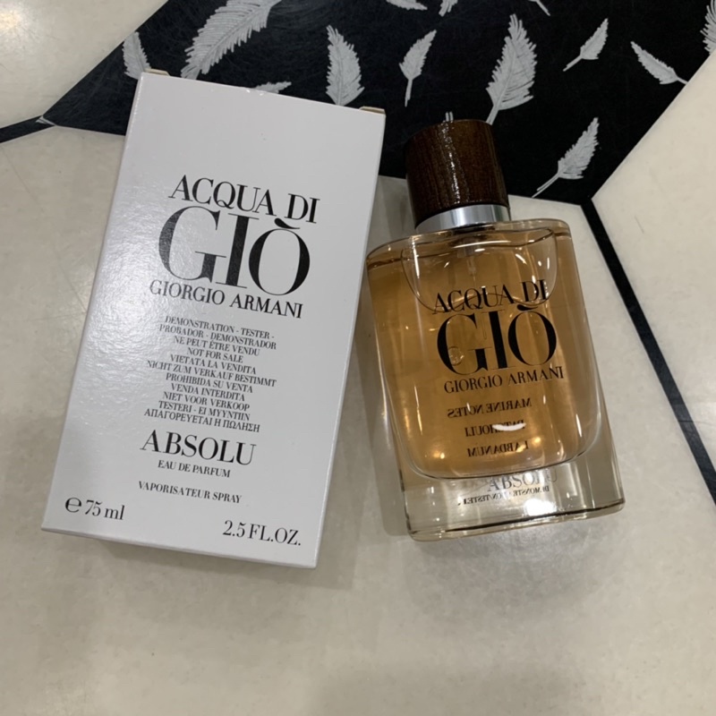 Nước hoa nam tester acqua di gio absolu edp 75ml