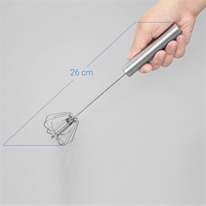 Cây đánh trứng có trục xoay tự động thông minh chất liệu inox 26cmClovershop68