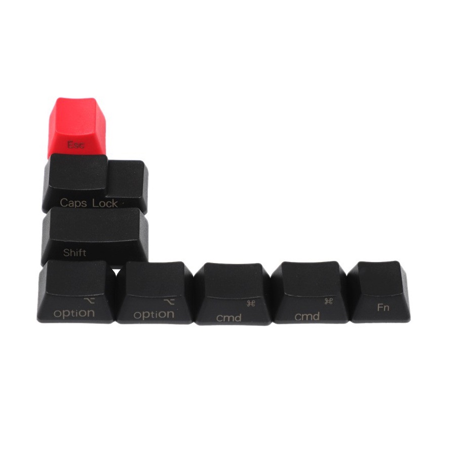 [YMDK / Cổ phiếu] OEM 8 Phím Dày PBT Đen Đỏ Mac Phím Keycap Keyset Cho MX Bàn Phím Cơ Dolch Keyset Đ