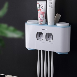 Bộ bàn chải đẩy kem đánh răng chính hãng Ecoco