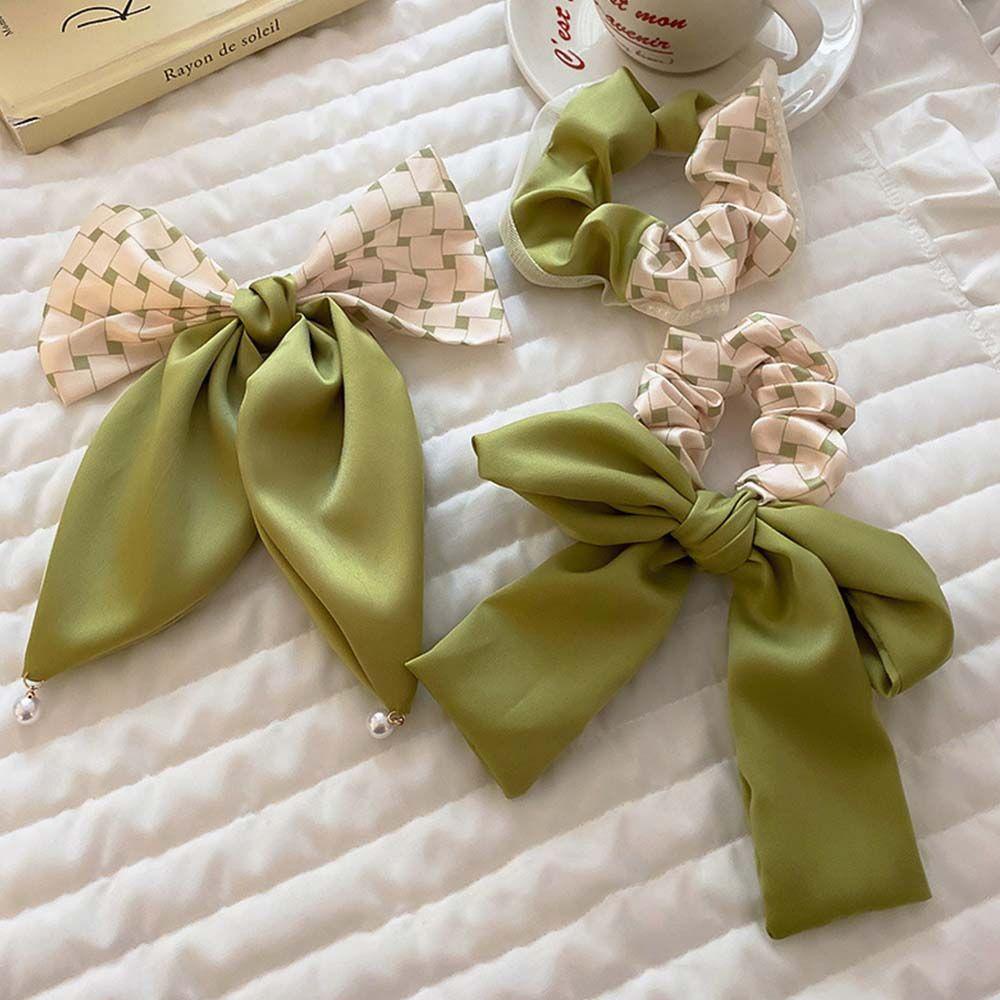 Kẹp Tóc Đính Nơ Màu Kẹo Thời Trang Xuân Hè Cho Nữ