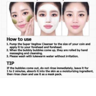 Sữa rửa mặt WONDER BATH SUPER VEGITOKS Cleanser