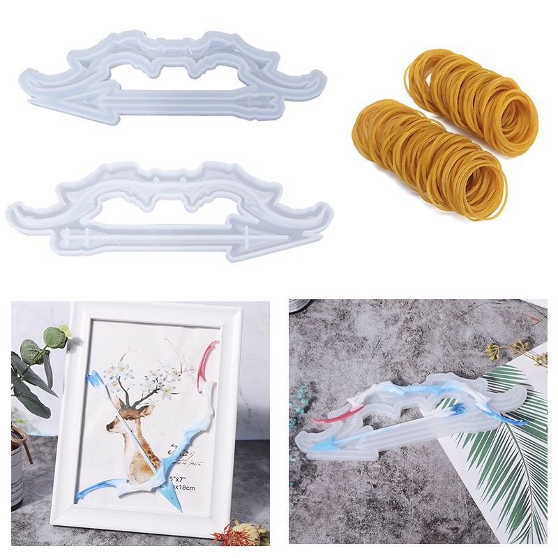 Bộ Khuôn Silicon Cùn Tên Và Mũi Tên Trang Trí Handmade DIY
