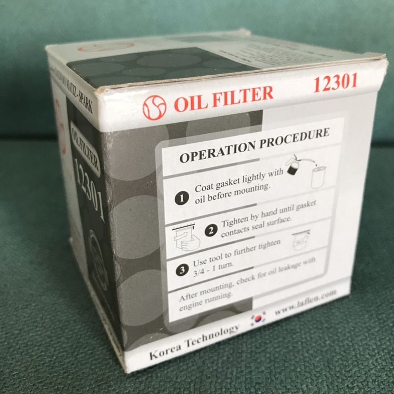 Lọc nhớt Lafien 12301 (68mm) dùng cho Suzuki Wagon R/Swift/Carry/APV - Toyota Rush - Chevrolet Spark/Matiz