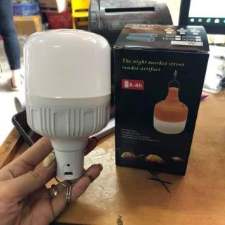 Bóng đèn tích điện kèm ổ cắm sạc usb