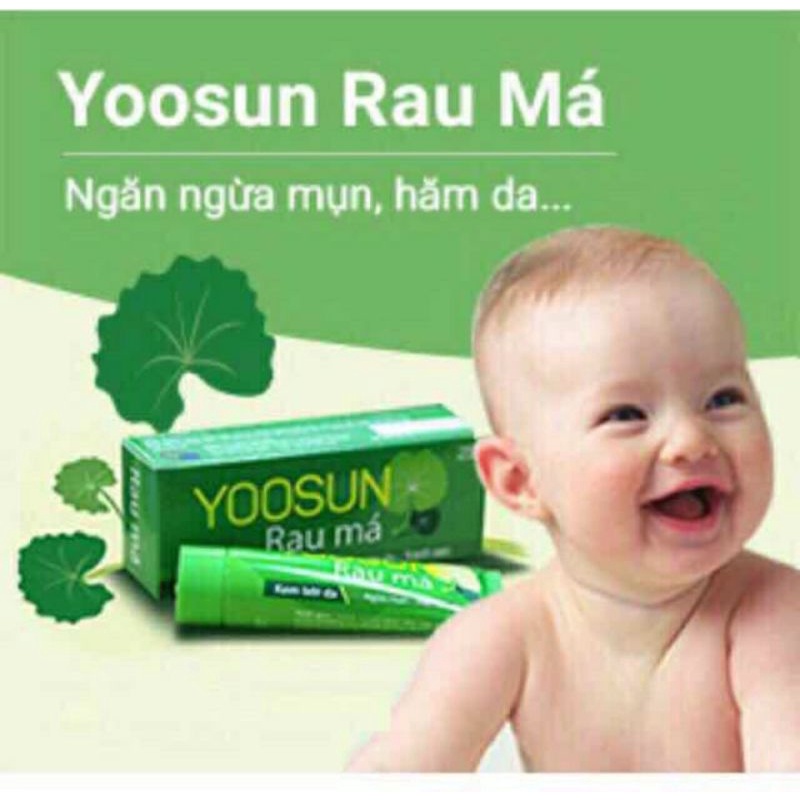 Kem bôi da Yoosun Rau Má - Dịu mẩn ngứa, ngừa mụn, mát da,