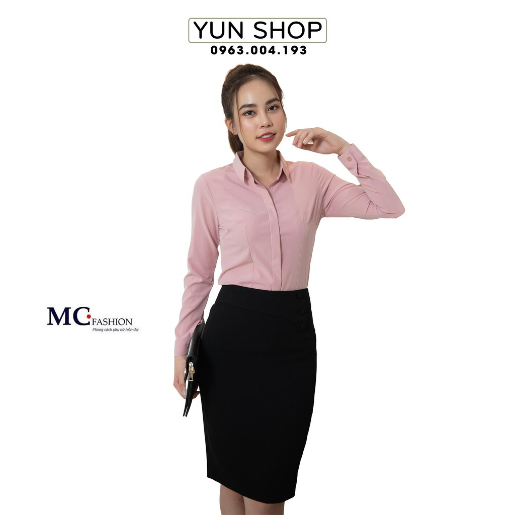 Áo Sơ Mi Dài Tay Công Sở - MC Fashion A0198 Màu Hồng Đỗ