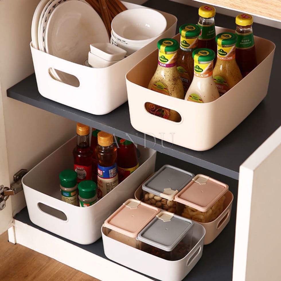 Hộp Đựng Đồ Bằng Nhựa Đa Năng Có Tay Cầm Nhiều Màu Tiện Dụng Cao Cấp