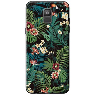 Ốp lưng Samsung Galaxy A6 2018, A7 2018, A8 2018, A9 2018 in hình Vẹt hoa lá
