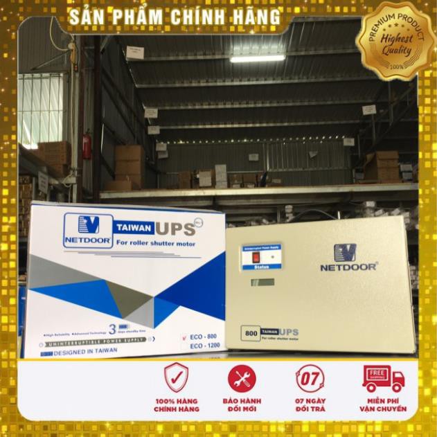 ❤️[CHÍNH HÃNG]❤️ Bộ lưu điện cửa cuốn NETDOOR ECO 800W N1200 1200W Đèn Led