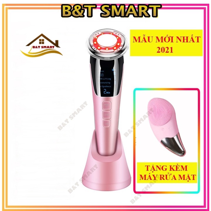 Máy chăm sóc da Massage Làm Đẹp Photon D818 Nóng Và Lạnh EMS Nâng Cơ Mặt Tăng Hấp Thụ &amp; Khóa Gi