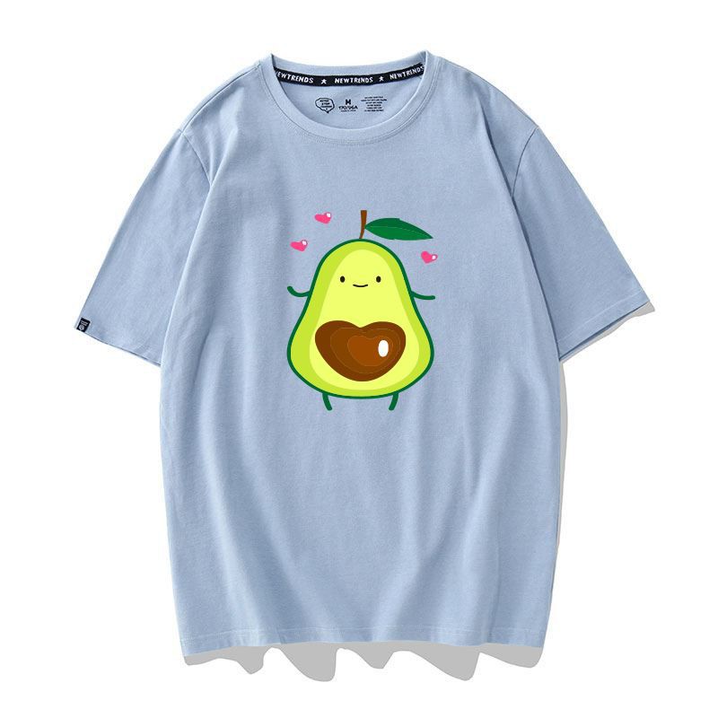 Áo Thun Bơ Trái Tim Unisex Nam Nữ