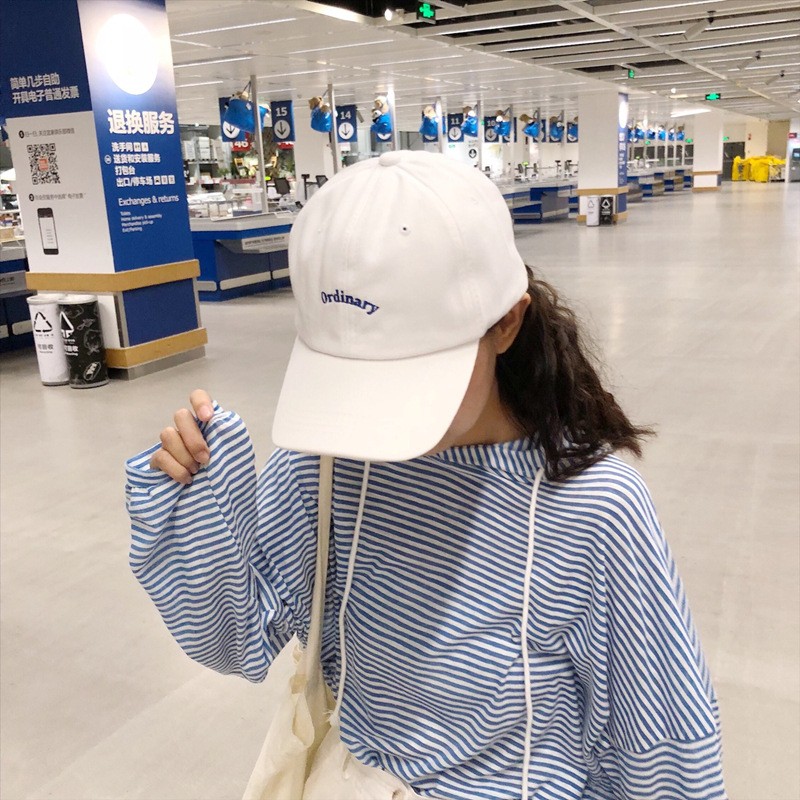 Embroidered Baseball Cap Fashion Korean Style Men Hat INS