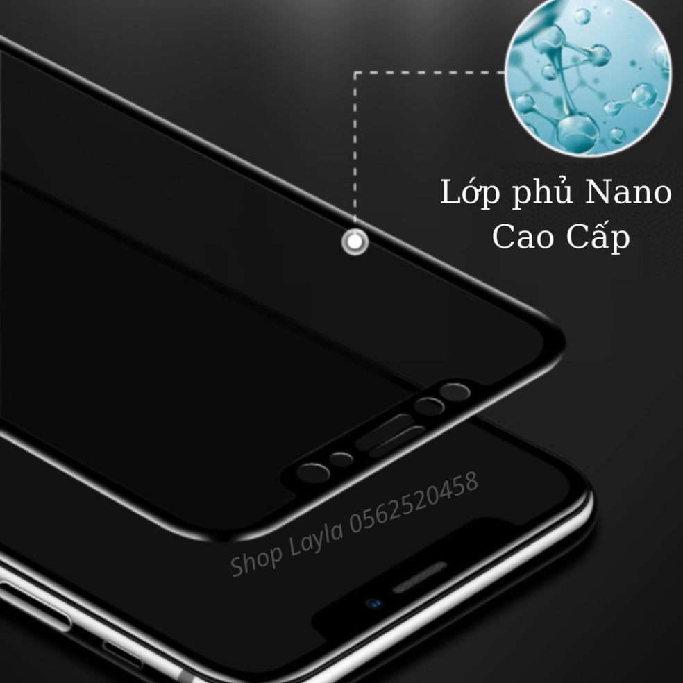 Cường Lực chống nhìn trộm iphone 11 Pro Max Xs Max 7 Plus 8 Plus X Xr 12 Pro Max 13 Pro Max - Full màn hình