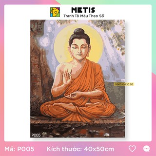 Tranh Treo Tường Sơn Dầu Tự Tô Tranh Phật Thích Ca METIS P005