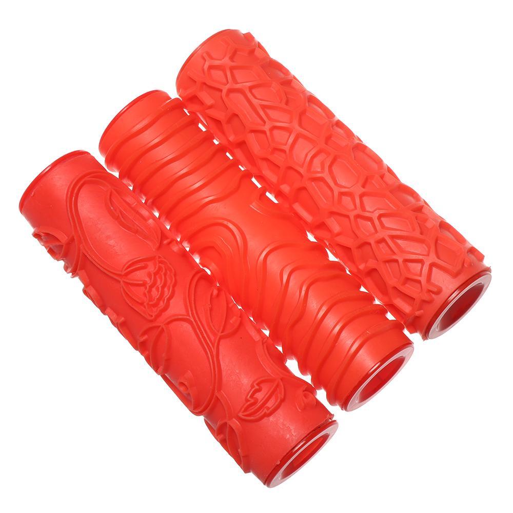 Cây Lăn Sơn Tường Bằng Keo Mềm Màu Đỏ Trang Trí Nhà Cửa