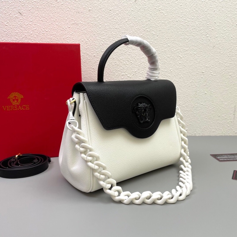 Túi xách/đeo vai dây xích sành điệu có nhiều màu medusa logo thương hiệu Versace da thật cao cấp