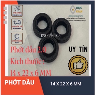 Combo 1 bộ 3 cái phớt dầu cho máy rửa xe cao áp 14 x 22 x 6 mm