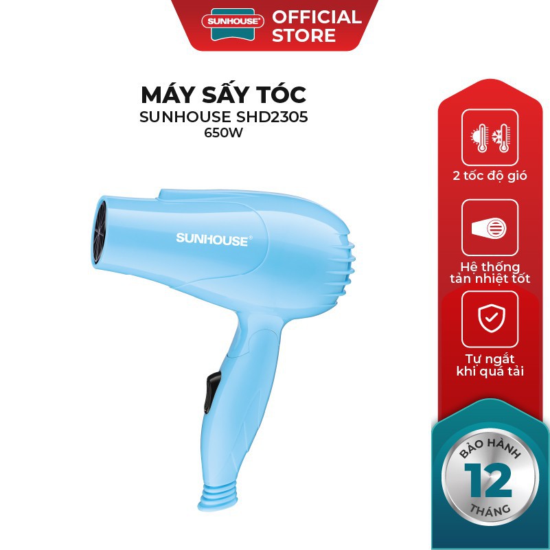 SALES SỐC - Máy sấy tóc SUNHOUSE SHD2305 xanh