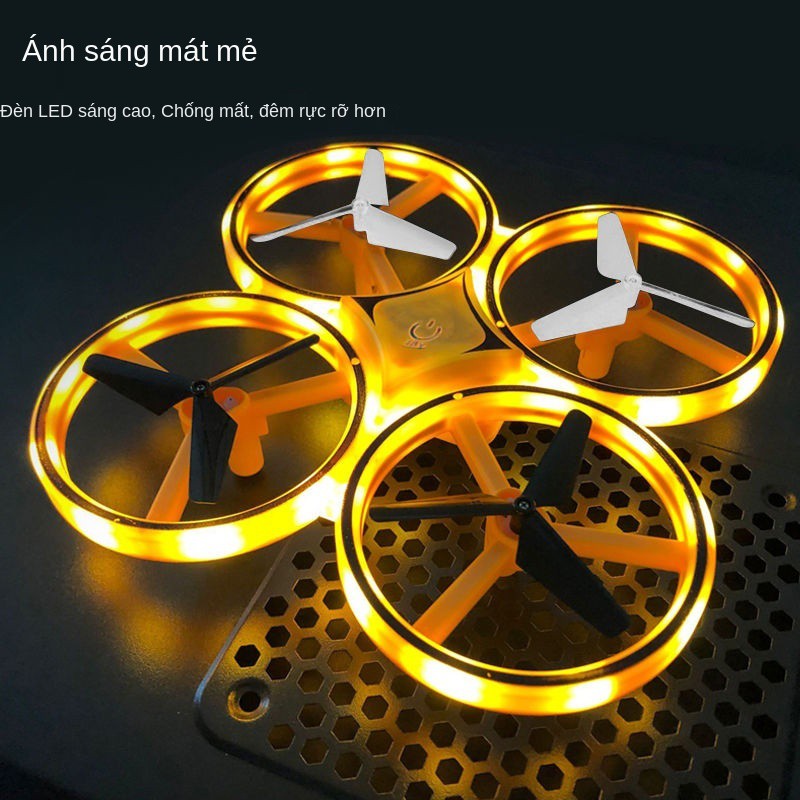 ✵▨Đồng hồ bay không người lái cảm biến cử chỉ thông minh điều khiển từ xa quadcopter chống va chạm máy somatosensory