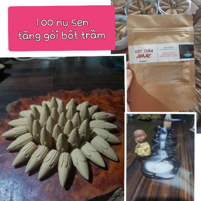 100 nụ trầm khói chảy ngược