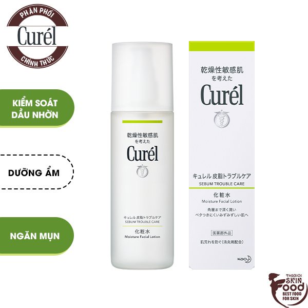 Nước Hoa Hồng Kiềm Soát Dầu Curél Sebum Trouble Care Moisture Facial Lotion 150ml