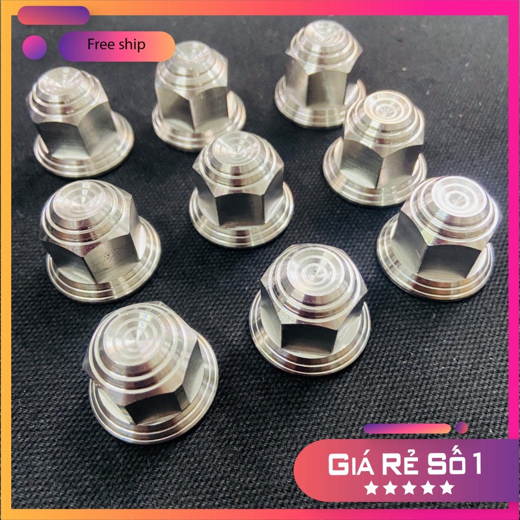 (chuyên ỐC kiểu xe máy) Tán SALAYA INOX V2 10ly sử dụng bắt cốt bánh trước sau WAVE, DREAM, EXCITER, SONIC...