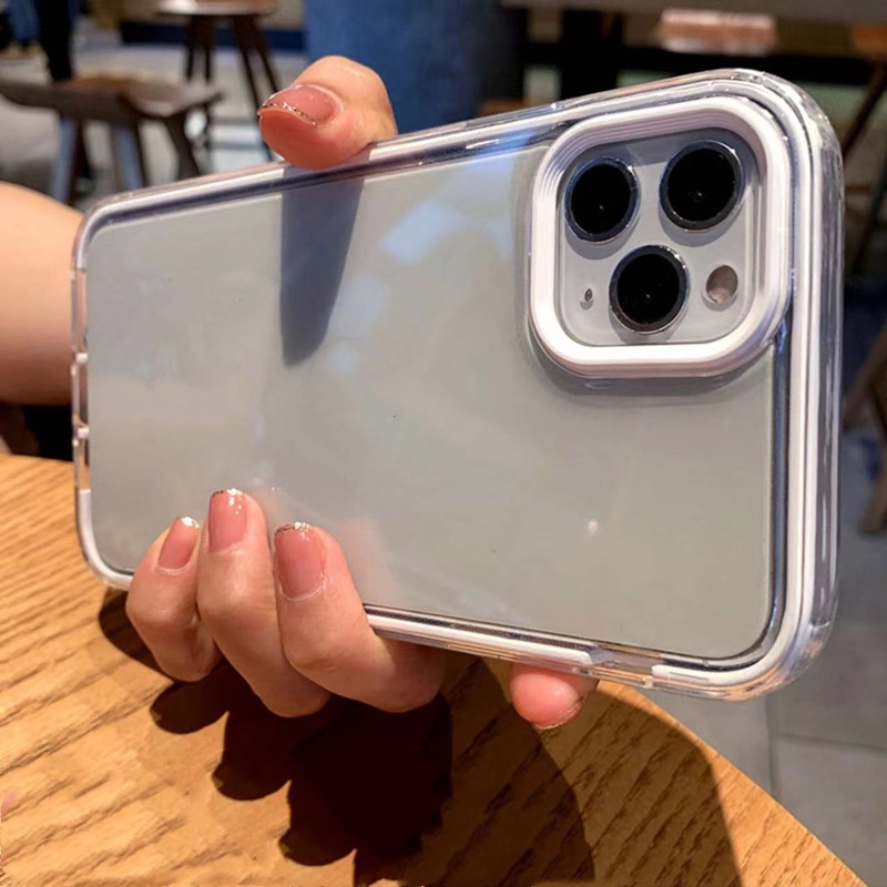 Ốp Điện Thoại HP Màu Trong Suốt Chống Rơi 3 Trong 1 Cho iPhone 13 Pro max 12 Pro max 11 Pro max