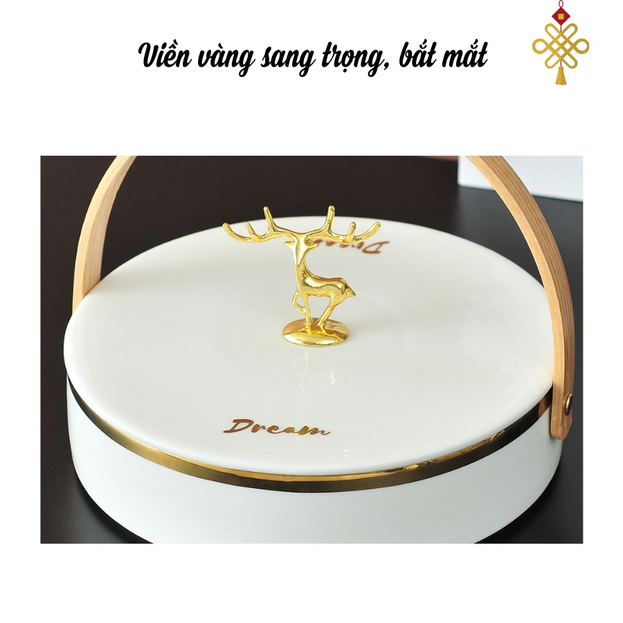 Khay Sứ Đựng Mứt Tết Khay Bánh Kẹo Hoa Quả Trang Trí Nhà Cửa Bé Bebeshop