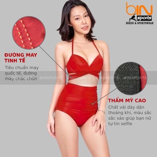 Bikini Nữ Hai Mảnh Cạp Cao Freesize Bin Sports BHV019