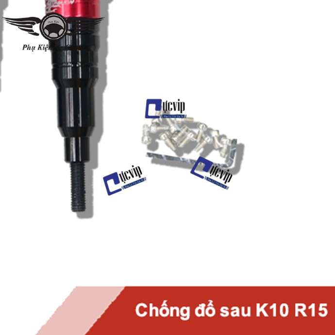 Dùng Cho Xe R15 - Chống Đổ Sau Nhôm CNC K10