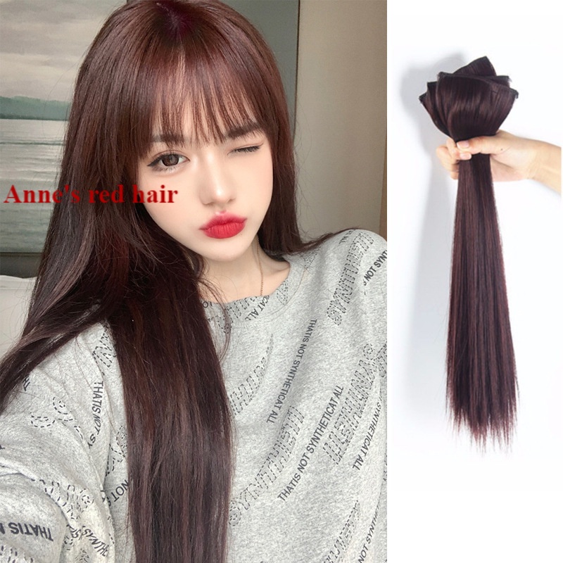 Bộ tóc giả nối dài vô hình có hai kẹp dành cho nữ