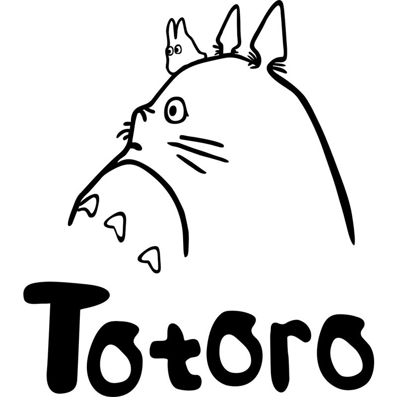 Tranh dán tường mica 3d decor khổ lớn totoro trang trí mầm non, phòng cho bé Nhiều Size - EPeBen