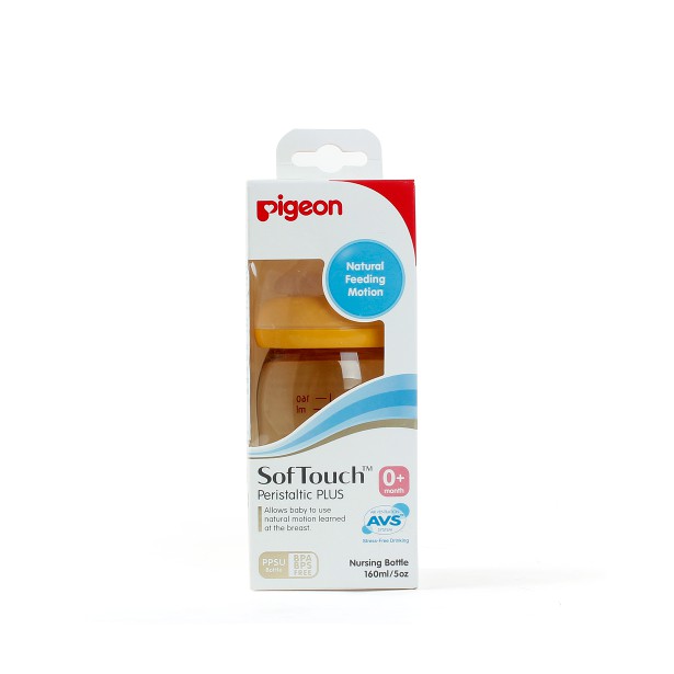 Bình Sữa Cho Bé, Nhựa PPSU Pigeon Cổ Rộng 160ML NHẬP KHẨU, Hàng Cao Cấp