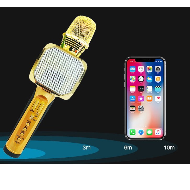 Micro Karaoke Bluetooth SD-10 Không Dây Mic Hát Kèm Loa Siêu Hay Hỗ Trợ Thu Âm Thẻ Nhớ Usb