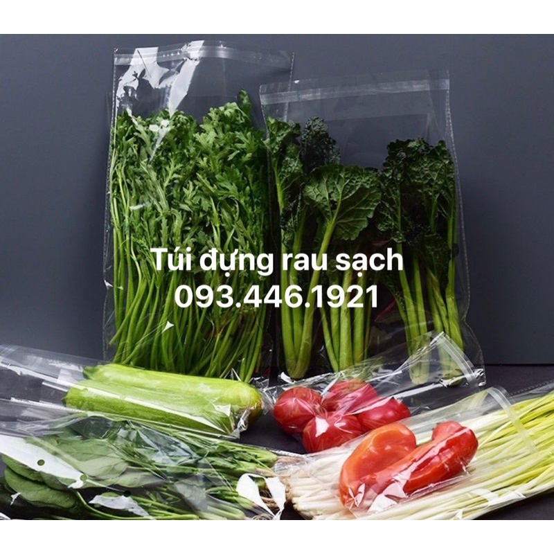 Túi đựng rau sạch trơn không in