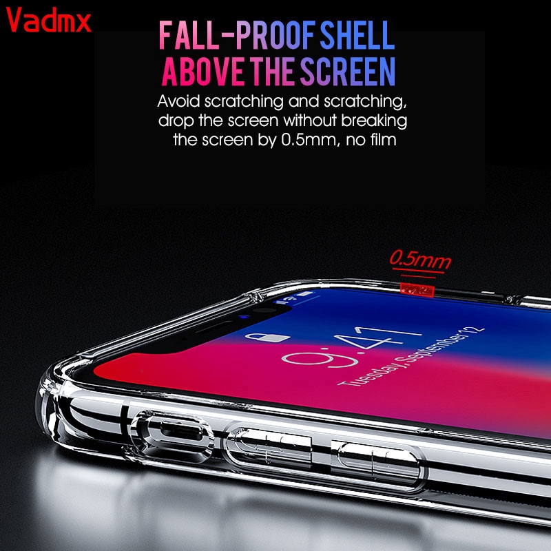 Ốp Điện Thoại Mềm Trong Suốt Chống Sốc Cho iPhone 13 12 11 Pro MAX 12 13 Mini XS MAX XR X 8 7 6s 6 Plus 5 5S SE