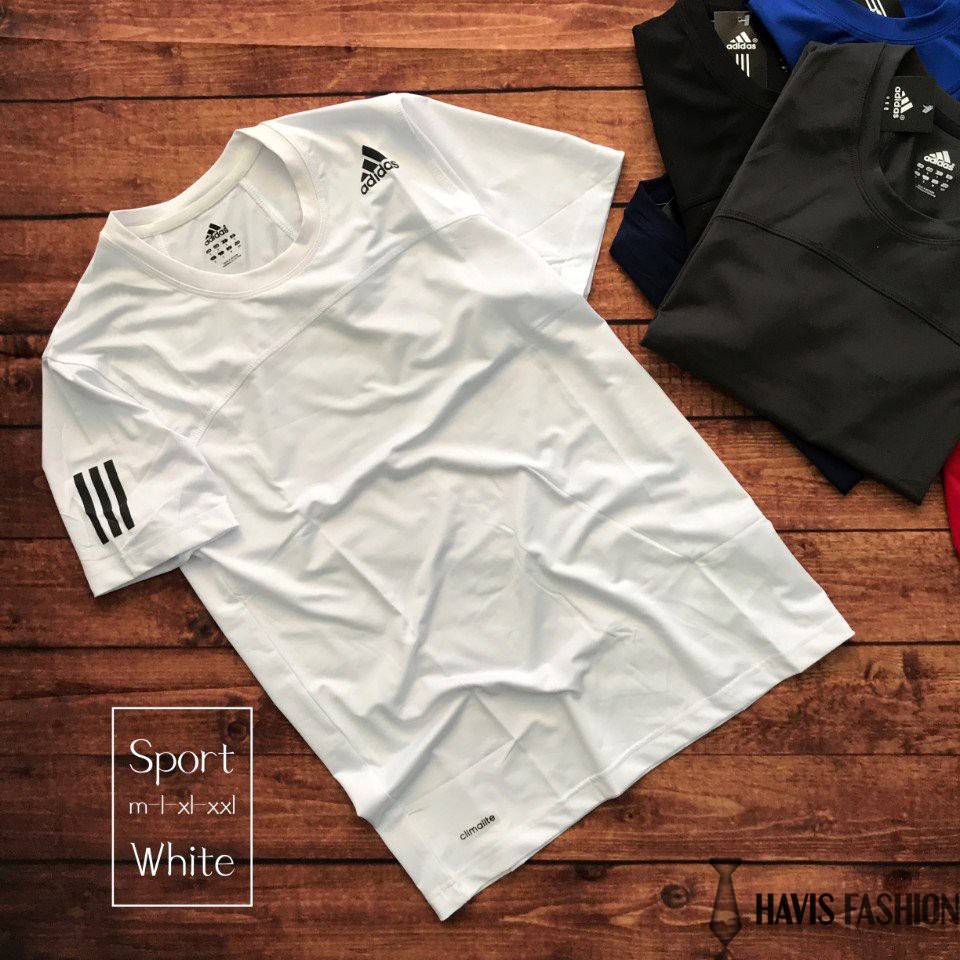 Áo thun thể thao nam cổ tròn phối sọc tay cực chất ADBP005 | BigBuy360 - bigbuy360.vn