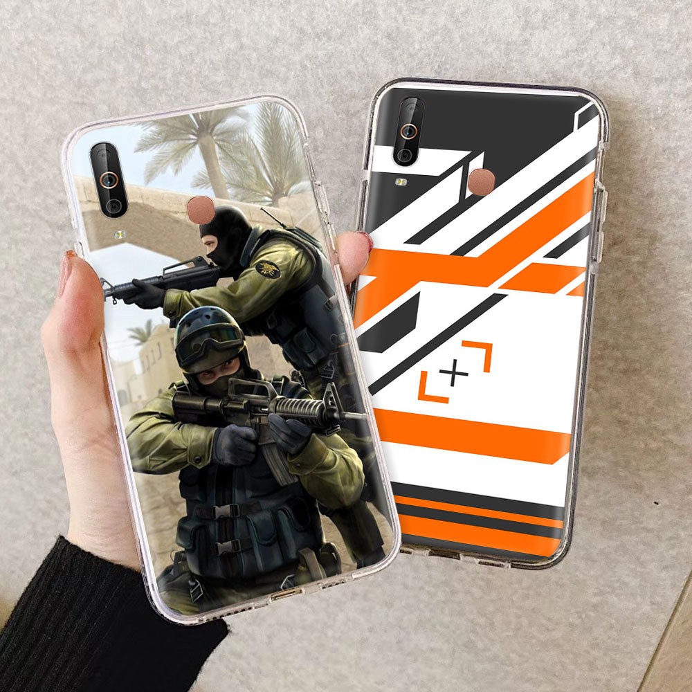 Ốp điện thoại dẻo trong suốt hình Counter-Strike CSGO cho Samsung Galaxy A31 A51 A80 A90 A91 A50 A50S A70 A70S A60 69GT