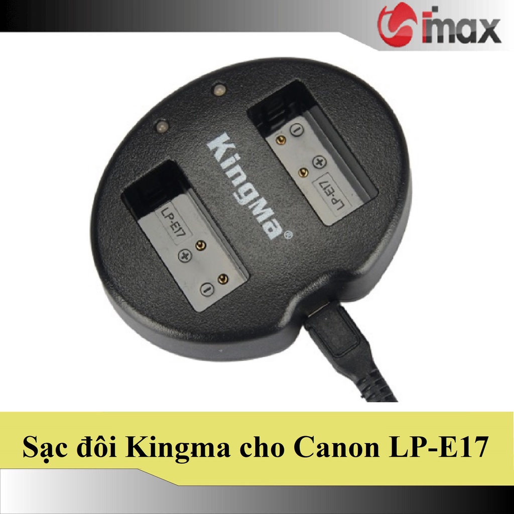 Sạc đôi máy ảnh Kingma cho Canon LP-E17