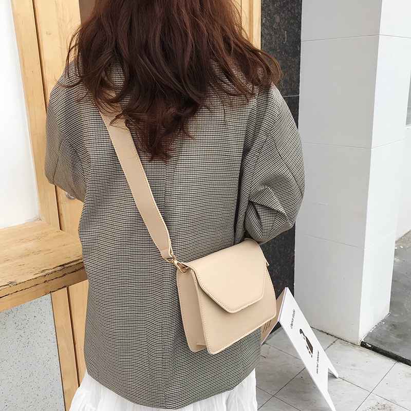 Túi đeo chéo vai bằng da PU thời trang Hàn Quốc sành điệu