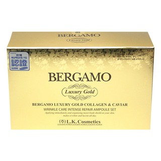 Serum Bergamo Luxury Gold Collagen & Caviar 4 ống x 13ml Hàn Quốc