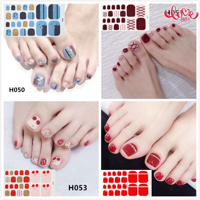 Miếng Dán Móng Chân Chống Thấm Nước Họa Tiết Hoạt Hình Nhật Bản Dễ Thương