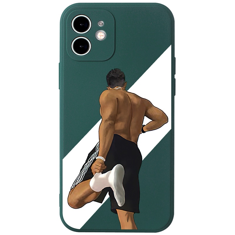 Ốp lưng JURSUE mềm chống bẩn hoạt hình ngộ nghĩnh đen Cho iPhone 13 12 11 Pro Max SE 2020 X XR XS 8 7 ip 6S 6 Plus Y2113